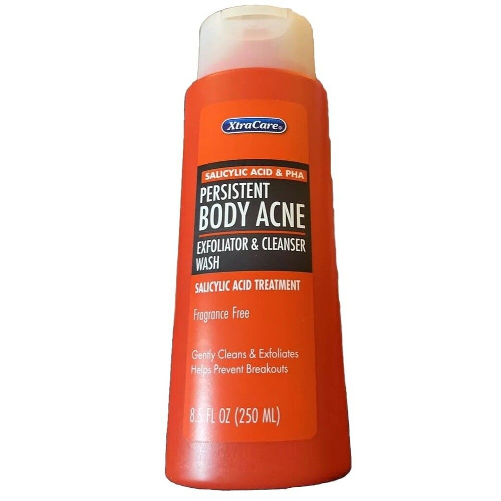 Xtracare Body Acne Exfoliator & Cleanser w/ Salicylic Acid & PHA 8.5oz /2 pack